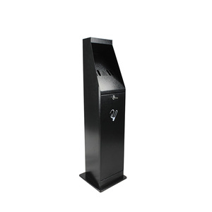 Traust smokers outdoor commercial ashtray trash receptacle ash bin