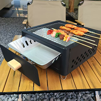 Barbecue de camping extérieur, réchaud à charbon de bois sans fumée pour le camping et les voyages