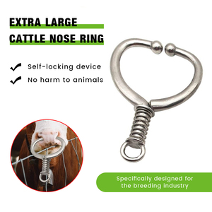 Anillo Nasal <span class=keywords><strong>de</strong></span> Acero Inoxidable <span class=keywords><strong>de</strong></span> Nueva Condición, Fácil <span class=keywords><strong>de</strong></span> Usar, para Ganado, Anillo <span class=keywords><strong>de</strong></span> Tracción para Terneros y Equipo <span class=keywords><strong>de</strong></span> Ganadería - Product Image 3