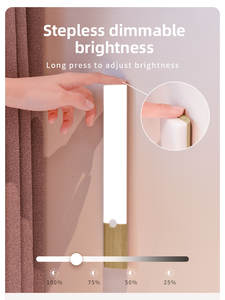 โคมไฟแม่เหล็กแบบเหนี่ยวนำมือจับไม้โคมไฟตู้เสื้อผ้าข้างเตียง LED โคมไฟเซนเซอร์ตรวจจับการเคลื่อนไหวรุ่นใหม่ปี2025 - Product Image 3