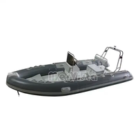 Nouveau design 2026 – Bateau semi-rigide gonflable de 17 pieds à fond en V profond, bateau semi-rigide en fibre de verre/aluminium avec tube en Hypalon/PVC