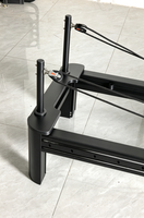 Máquina de Pilates Reformer de Aluminio con Barra de Pie Móvil, Juego Completo de Accesorios, Cama de Entrenamiento de Core para Pilates en Casa o Estudio, Equipo de Pilates