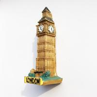 Aimants de réfrigérateur en résine 3D peints à la main, souvenirs de voyage des monuments de Londres (Royaume-Uni), style européen vintage, vente en gros d'usine, personnalisables