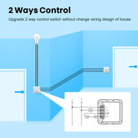 Module relais intelligent Tuya Mini Switch sans fil neutre, contrôle 1, 2, 3 ou 4 voies, compatible avec Alexa, Google Home, Zigbee F977