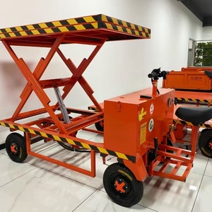 Kendaraan transportasi listrik truk sampah hidrolik multi-fungsi konstruksi empat roda pengangkat truk datar - Product Image 2