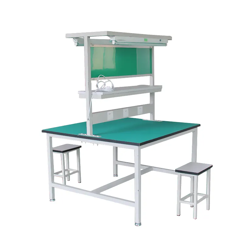 Factory Customized Multiple Stations Workshop Work Table Testing Electronic Products Aluminum structure Flame Workbench