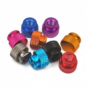 Écrou à tête moletée à visser à la main, en alliage d'aluminium 6063, usiné par CNC, couleur châssis, ordinateur, écrou à serrage manuel M3~M6 - Product Image 3