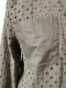 Modische Polyester-Baumwoll-Bluse mit Lochstickerei, elegant und lässig, für Büro und Alltag. - Product Image 6