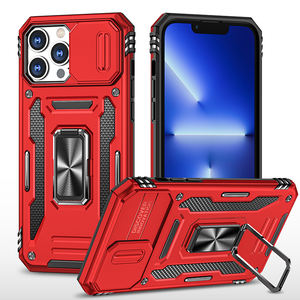 Funda protectora para lente de cámara deslizante a prueba de golpes con soporte, funda para teléfono, funda trasera para Samsung iPhone 13 14 15 16 Pro Max - Product Image 4