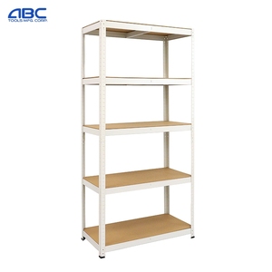 ABCTOOLS Étagère de rangement métallique à 5 niveaux de qualité commerciale, robuste et réglable, en acier, <span class=keywords><strong>pour</strong></span> garage, entrepôt, garde-manger - Product Image 1