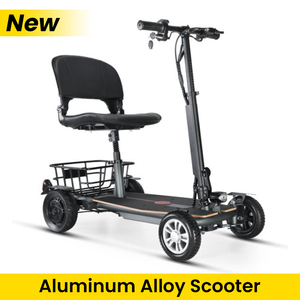 Scooter Fácil de Conducir para Personas Mayores, 36V 300W 25KM/H 21KG, Ultrafino, Plegable, 4 Ruedas con Freno Electromagnético - Product Image 1