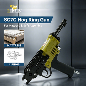 Pistola Neumática SC7C <span class=keywords><strong>para</strong></span> Anillos C, <span class=keywords><strong>para</strong></span> Fijación de Resortes en Tapicería de Muebles y Sofás, Grapadora de Anillos, Fábrica OEM - Product Image 1