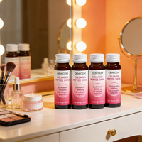 Boisson de peptides de collagène marin OEM/ODM 15000mg, soin de la peau, vitamine C, antioxydant, complément alimentaire quotidien 30ml, éclaircissement de la peau, rajeunissement