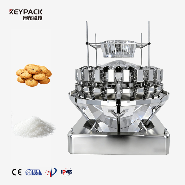 24 Head Multihead Weigher for Snacks Nuts Candy Frozen Food 5kg Packaging SS304 Keypack