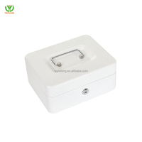 YL Tresor für Geld Stahl-Safes Metall-Geldkassette Kleiner Safe aus Eisen Anpassbarer Geld-Sicherheitstresor mit Smart-Key-Schloss