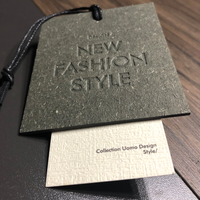 Service OEM ODM, étiquettes personnalisées en papier recyclé écologique, imprimées en relief/à plat, logo personnalisé, couleur/taille personnalisée, vêtements professionnels