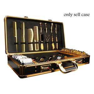 Portable Aluminum Barberia <strong>Briefcase</strong> Barber Tools Suitcase Salon Password Gold Barber Case, Metal Barber Organizer <strong>Box</strong> - Product Image 4