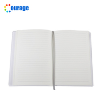 Journal en cuir de bonne qualité A4 pleine impression blanc Sublimation Carnet vierge