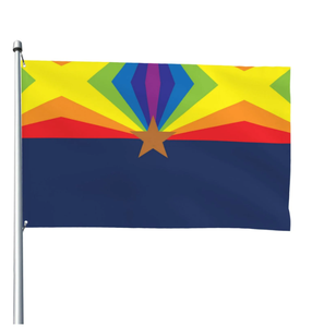 Bandera Arcoíris del Orgullo Gay, Bandera <span class=keywords><strong>de</strong></span> la Amorosa Alianza, 3x5 Pies, Bandera Personalizada <span class=keywords><strong>de</strong></span> Poliéster para Exteriores - Product Image 2