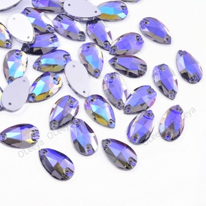 Oleeya Sew on Stones Loose Rhinestone Appliques <b>Drop</b> Crystal AB Rhinestones for Garments - Product Image 4