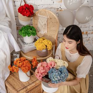 ดอกไฮเดรนเยียประดิษฐ์ CallaFloral ผลไม้ประดิษฐ์ ดอกไม้ PVC ยางนิ่ม ตกแต่งภายในบ้าน สไตล์โมริเกิร์ล MW17661 - Product Image 1