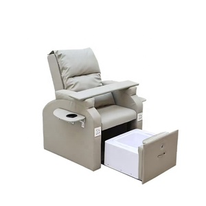 เก้าอี้นวดเท้าปรับเอนได้พร้อมอ่างแช่เท้าไฟฟ้าสำหรับร้านทำเล็บ - Product Image 1