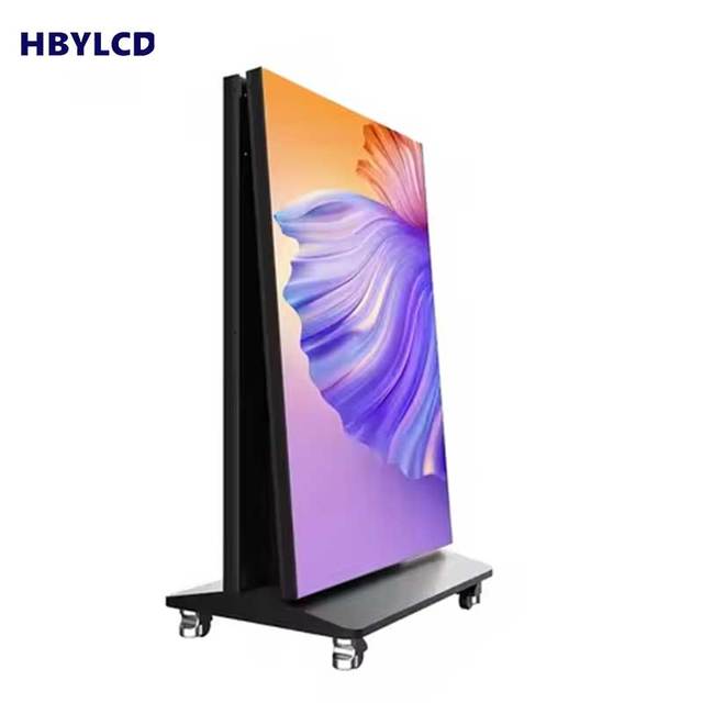 Gob Double Sided P1.5 P1.8 P2.5 Portable Digital LED Poster Display Screen for Indoor Retail Video Wall Banner Animations