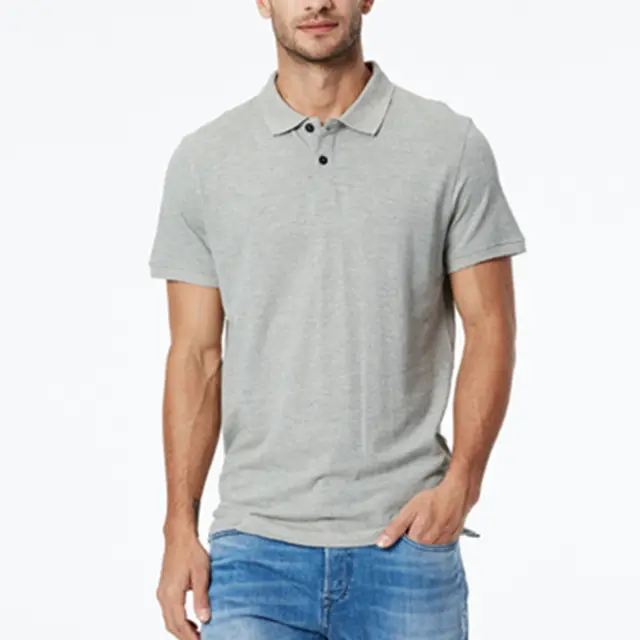 उच्च गुणवत्ता कस्टम ब्रांड सादे 100% कपास पोलो शर्ट पुरुषों लघु आस्तीन टी शर्ट