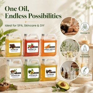 Surtido de Aceites Base al por Mayor de Fábrica: Rosa Mosqueta, Coco, Ricino, Jojoba, Zanahoria, <span class=keywords><strong>Aguacate</strong></span> Prensados en Frío, Marca Privada - Product Image 1
