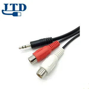 Cáp Âm Thanh Y 3.5Mm Nam Đến 2X Tai Nghe Nữ Jack Đến Máy Tính RCA Đến Âm Thanh Nổi 1x Mini-jack 2X RCA