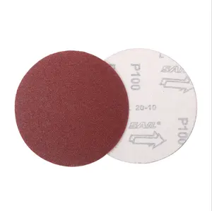 Hook and Loop backing 100mm Round sanding discs, sandpaper disc, 100pcs/box polishing wood wall and metal