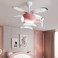 Lustre de ventilateur nordique moderne et créatif de haute qualité pour chambre à coucher, salon, salon, plafonnier