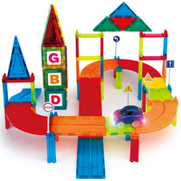 Nouveau modèle de circuit de course magnétique 2026, jouet à l'échelle 1:8, ensemble de 40 blocs de construction magnétiques pour enfants