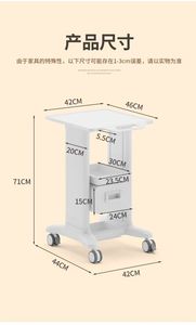 Chariot à outils mobile en plastique, design européen, pour salon de coiffure, centre commercial, cabinet dentaire, clinique de beauté, atelier, avec tiroirs de rangement - Product Image 5