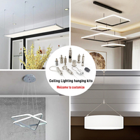 Kit d'éclairage de luminaire personnalisé Suspension acoustique avec câble en laiton Kits de suspension pour luminaires