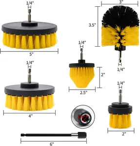 Hot Selling Auto Detailing Brush Drill Clean Brush Set Cleaning Tools Drill Brush Set