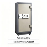 H107CM Fabrik-Großhandel Sicherheitstresor Schwerlast 236KG Mechanischer Doppelschlüssel-Verschluss Tresor-Schrank Feuerfest Einbruchsicher