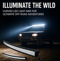 Barre Lumineuse Incurvée LED pour la Conduite Tout-Terrain, Accessoire pour Jeep UTV, 120W, 180W, 240W, 300W