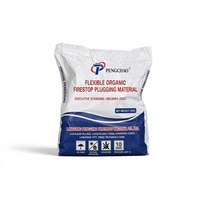 Matériau de calfeutrage organique flexible coupe-feu, mastic ignifuge pour l'étanchéité des traversées de conduites, carton de 20 kg B20260820-1730-10