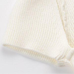 2022 vendita calda abbigliamento estivo maglione da <span class=keywords><strong>donna</strong></span> scollato ultra corto Casual Pullover da <span class=keywords><strong>donna</strong></span> - Product Image 5