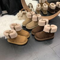 Bottines en fourrure moelleuse pour femmes, plateforme épaisse, antidérapantes, bottes d'hiver pour la neige, vente en gros