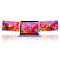 Extensor de Monitor para Portátil de 14 Pulgadas, Pantalla Dual Portátil, FHD 1920x1080 IPS, Tipo-C, HDMI, Monitor Externo para Trabajo con Portátil