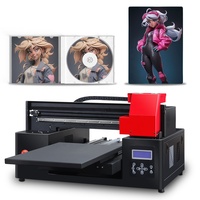 Pour Refinecolor A3 LED UV à plat imprimante à jet d'encre étui de téléphone portable carte bois verre Machine d'impression petite entreprise Solution