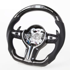 Ajuste para BMW F30 F10 F32 F10 F20 F07 F01 <span class=keywords><strong>E46</strong></span> E60 E90 M3 M4 M5 <span class=keywords><strong>volante</strong></span> de fibra de carbono LED <span class=keywords><strong>M</strong></span> <span class=keywords><strong>volante</strong></span> de rendimiento - Product Image 1