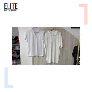 CT19 T-shirts <span class=keywords><strong>polo</strong></span> pour hommes en polyester blanc et <span class=keywords><strong>noir</strong></span> pour femmes, t-shirt <span class=keywords><strong>polo</strong></span> uni avec <span class=keywords><strong>logo</strong></span>, <span class=keywords><strong>logo</strong></span> personnalisé imprimé, vente en gros - Product Image 2