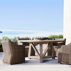 أثاث خارجي من الخوص الخوص من الخيزران الهندي المقاوم للماء 6 مقاعد طقم حديقة خارجي من الخيزران الهندي - Product Image 2