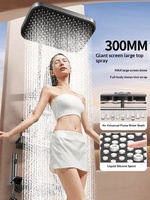 Ensemble de douche complet pour la maison avec robinet de salle de bain et buse de surpression pour toilettes