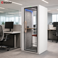 Cabine de travail modulaire préfabriquée insonorisée et isolée pour studio d'enregistrement, portable et intime