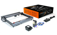 Machine de découpe laser à diode ACMER P2 haute vitesse 10W/20W/33W 420*400mm avec assistance pneumatique automatique pour papier cuir cristal