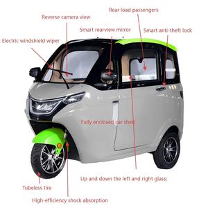 Chinese 200cc elektrische driewieler; 60V EEC-gecertificeerd, gesloten cabine, <span class=keywords><strong>3</strong></span>-persoons - Product Image 2